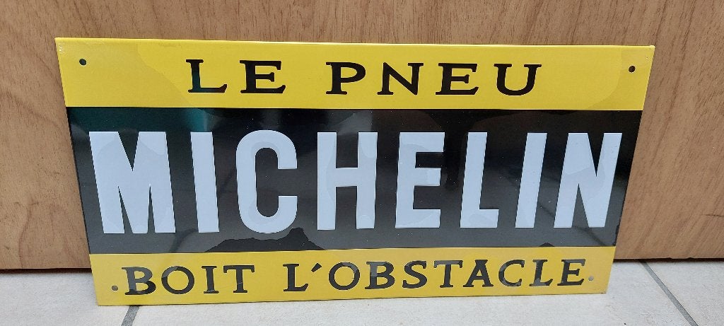Reclamebord Michelin + bijhorend boekje, Verzamelen, Ophalen of Verzenden, Nieuw, Auto's