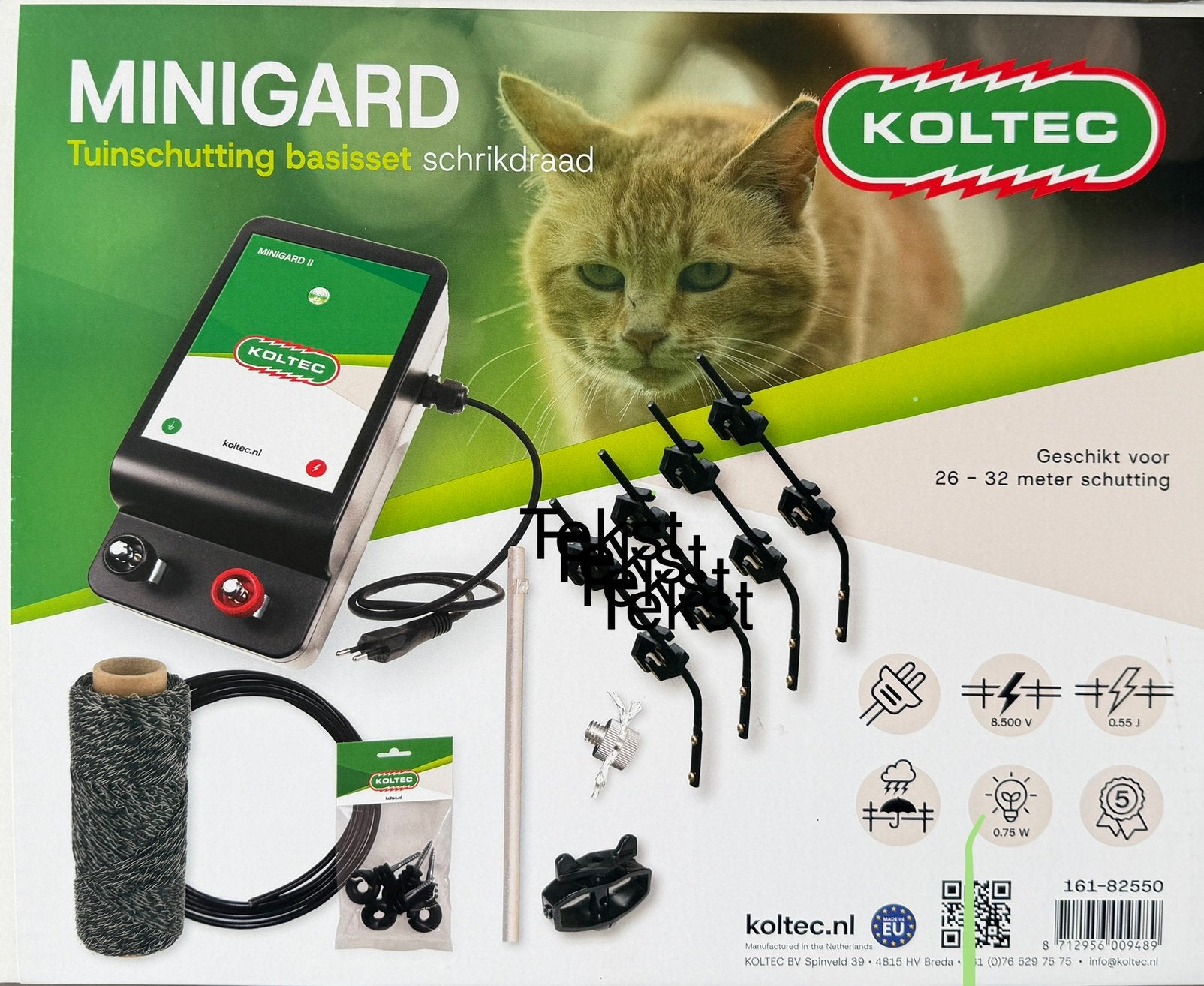Kattenschrikdraad complete schutting set 4-draads incl 16st, Dieren en Toebehoren, Ophalen of Verzenden, Nieuw