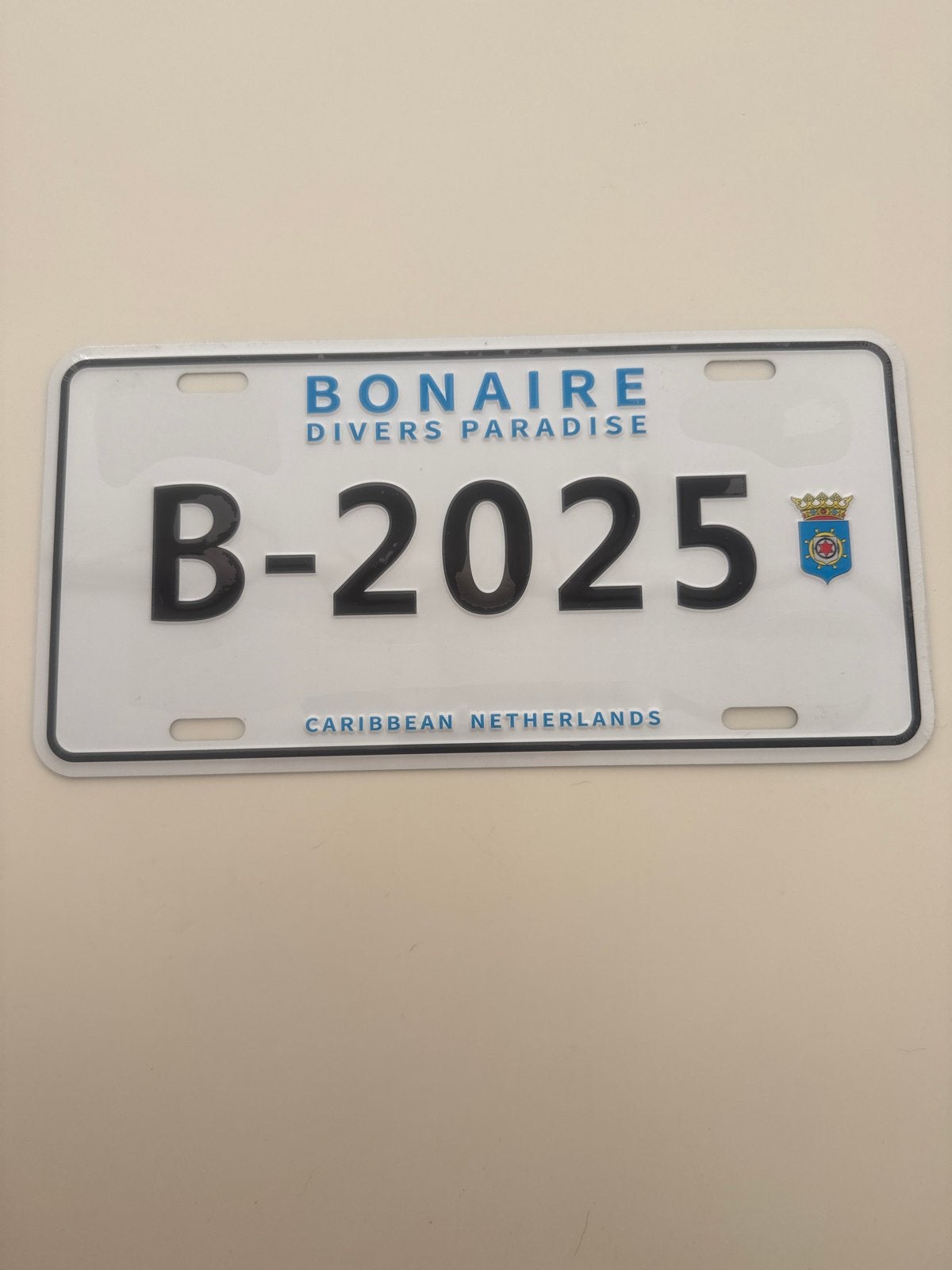 Bonaire Kentekenplaat B-2025 - Nieuw in folie, Ophalen of Verzenden, Nieuw, Overige automerken