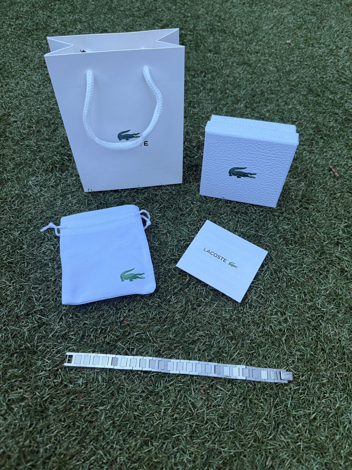 DEALPRIJS: €20‼️ Lacoste Metropole armband, Ophalen of Verzenden, Nieuw, Zilver, Staal