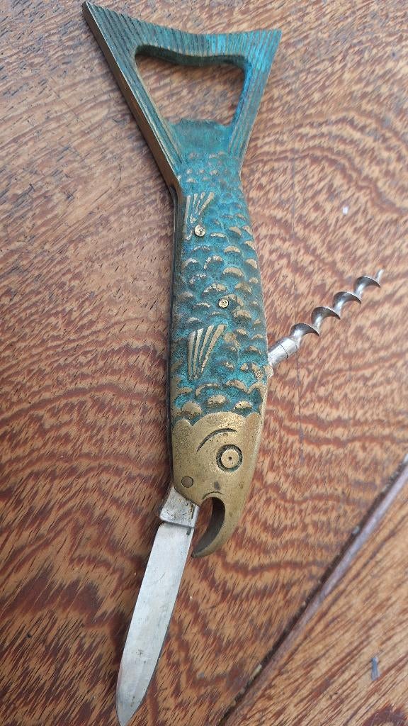 zakmes koper kurketrekker opener, Antiek en Kunst, Antiek | Gereedschap en Instrumenten, Ophalen of Verzenden