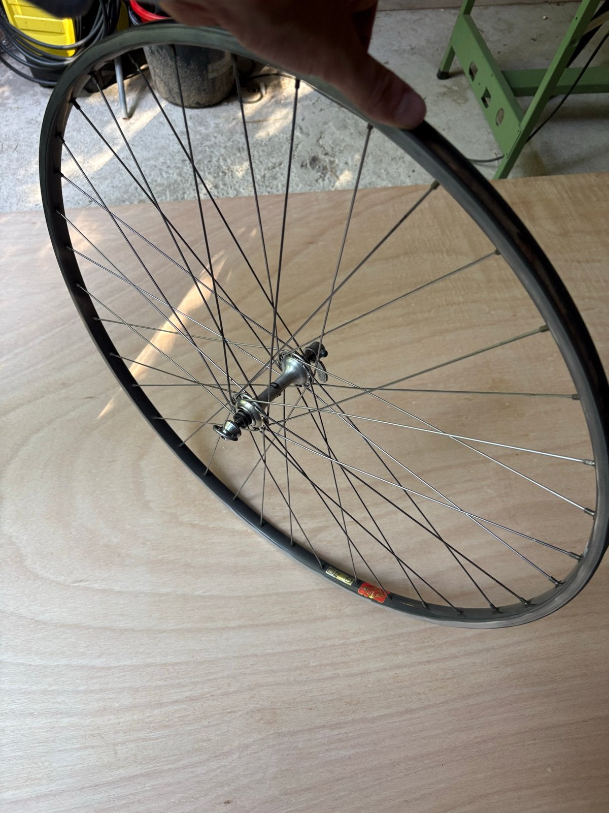 Mavic G40 Voorwiel met Campagnolo Record Naaf, Gebruikt, Aluminium, Racefiets, Ophalen