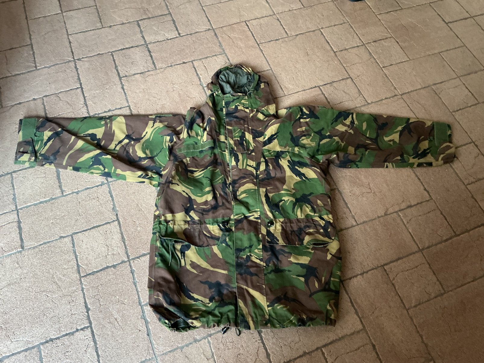 Leger militair kleding parka jas blouse wanten, Ophalen, Landmacht, Nederland, Kleding of Schoenen