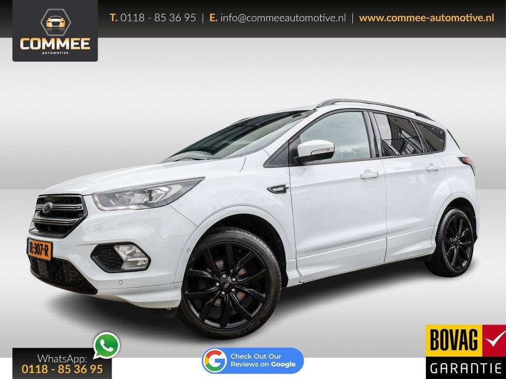 Ford Kuga 1.5 EcoBoost ST Line NAV I CAM I PDC (bj 2018), Auto's, Ford, Voorwielaandrijving, 1498 cc, 4 cilinders, Wit