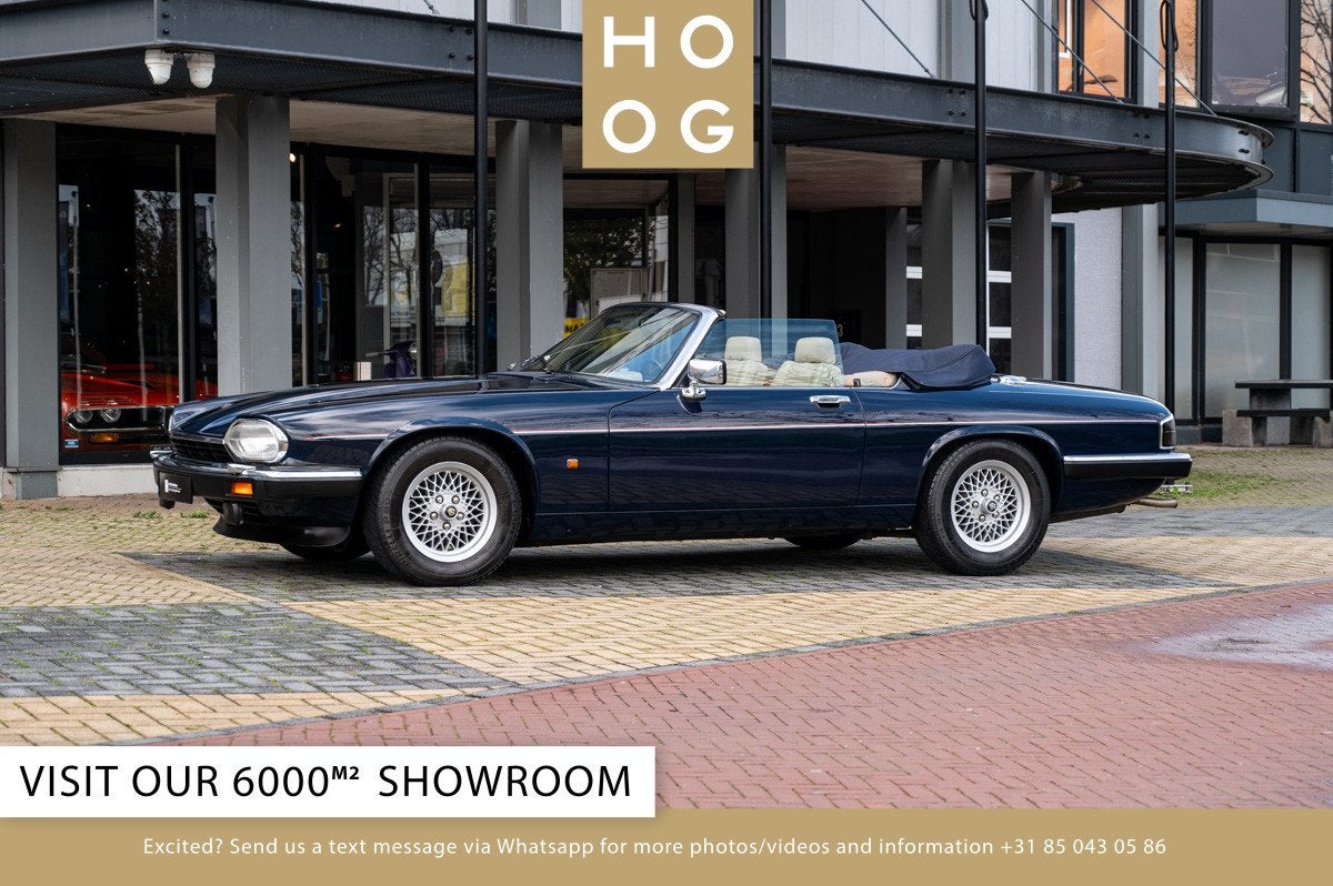 Jaguar XJ-S 5.3 V12 Convertible (bj 1991, automaat), Automaat, Gebruikt, Blauw, Bedrijf