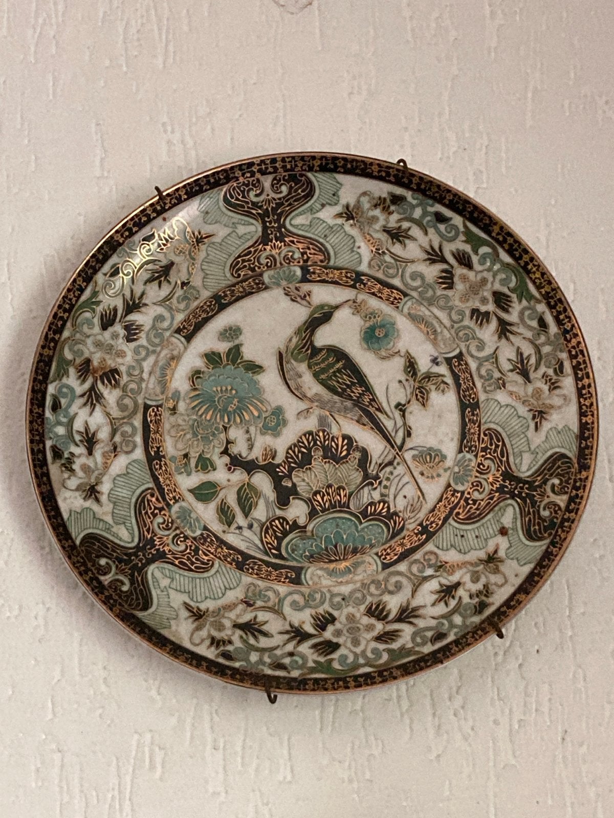 Wandbord met Oosterse Vogelprint, Antiek en Kunst, Antiek | Wandborden en Tegels, Ophalen of Verzenden