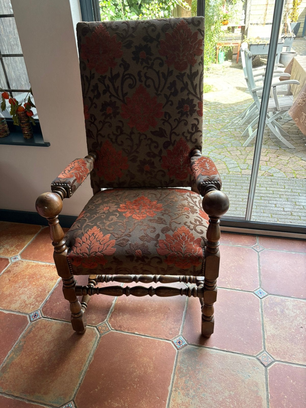 Mooie fauteuil, Ophalen, Hout, Gebruikt, Stijlvol, warm