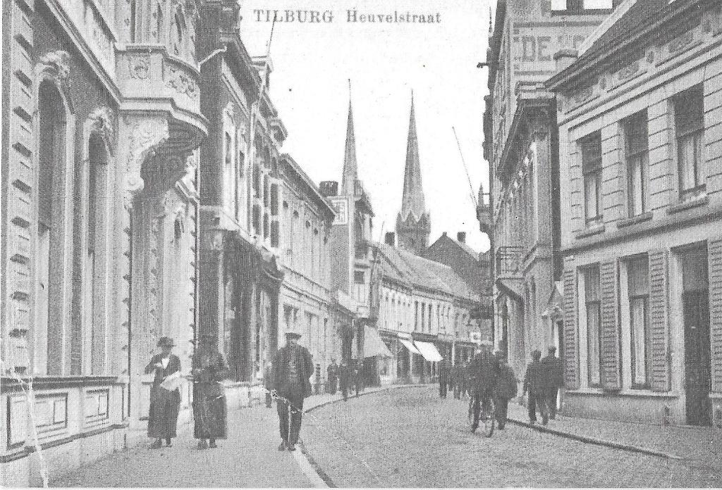 AK Tilburg - Heuvelstraat, reprint, Verzamelen, Ansichtkaarten | Nederland, Verzenden, 1960 tot 1980, Ongelopen, Noord-Brabant