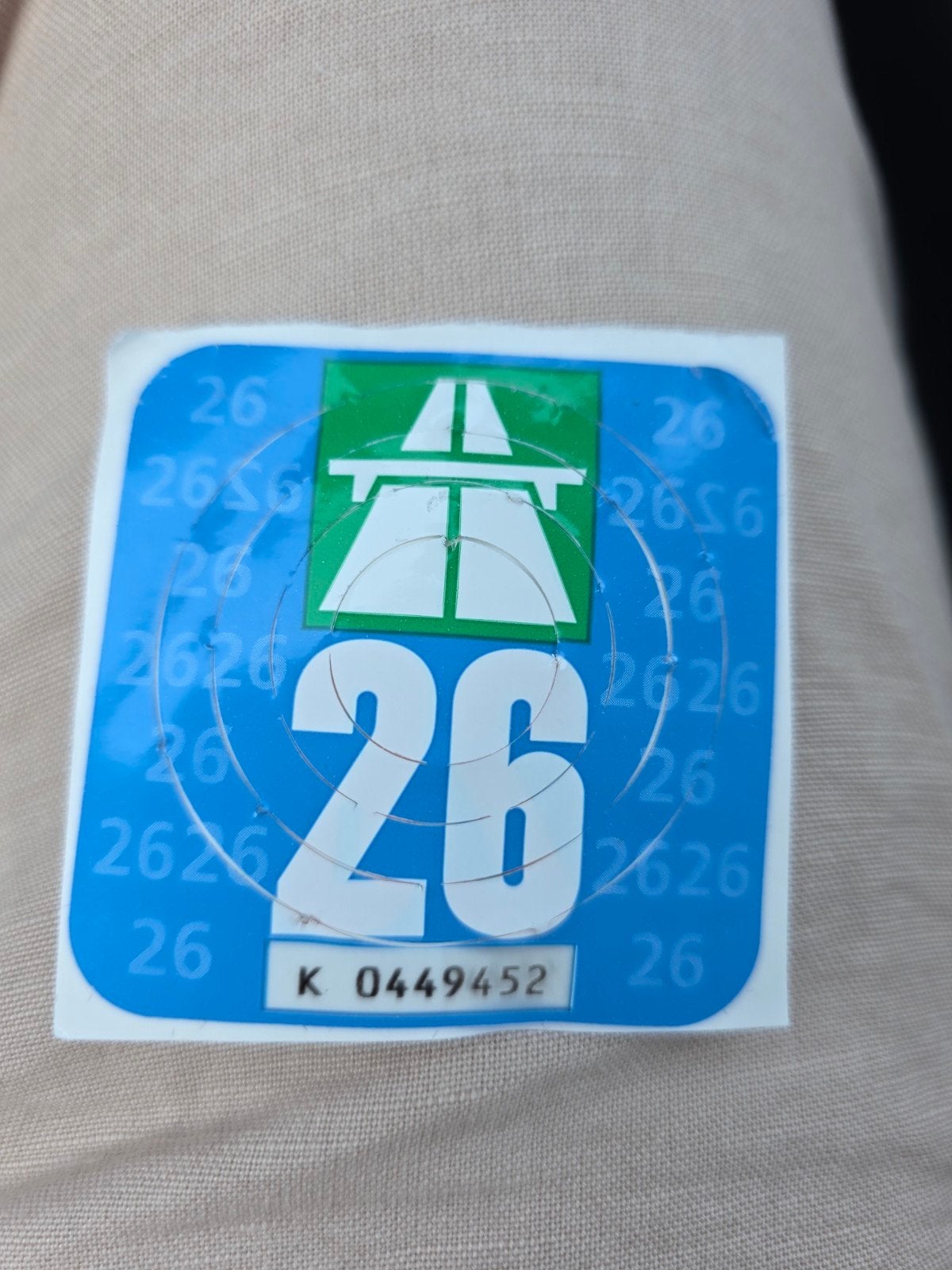 Zwitserse Autosnelwegvignet (2026), Eén persoon