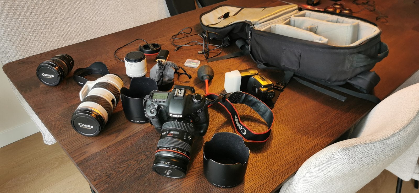Canon EOS 7D volledige professionele set, Gebruikt, Spiegelreflex, Canon, Ophalen of Verzenden