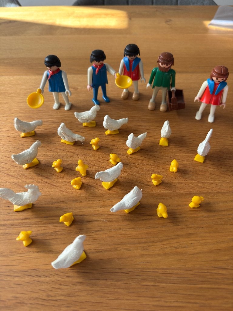 PLAYMOBIL 3595 boerderij set: kippen voeren, Ophalen, Gebruikt, Complete set, Country