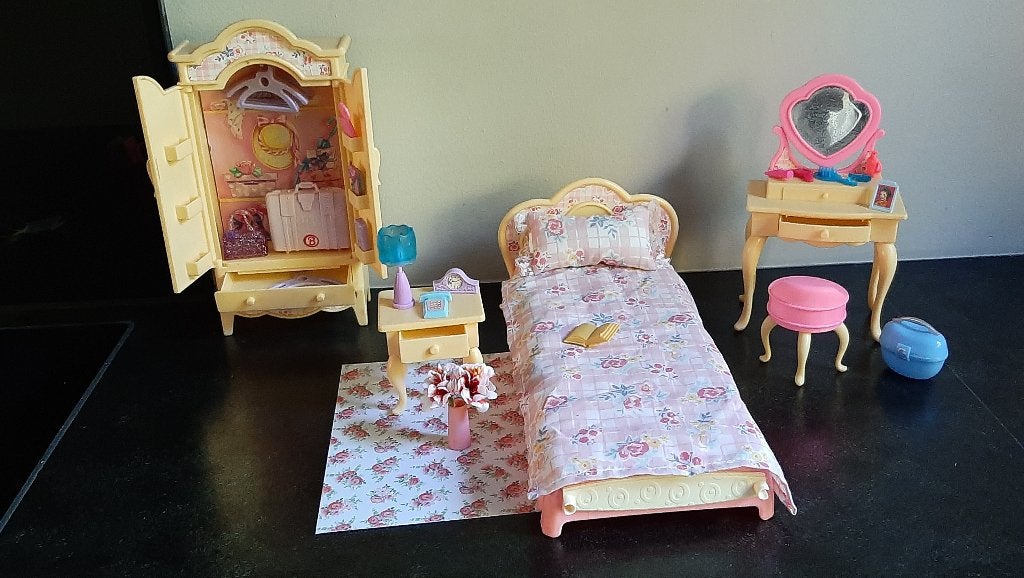 barbie slaapkamer retro, Kinderen en Baby's, Ophalen of Verzenden, Gebruikt, Barbie
