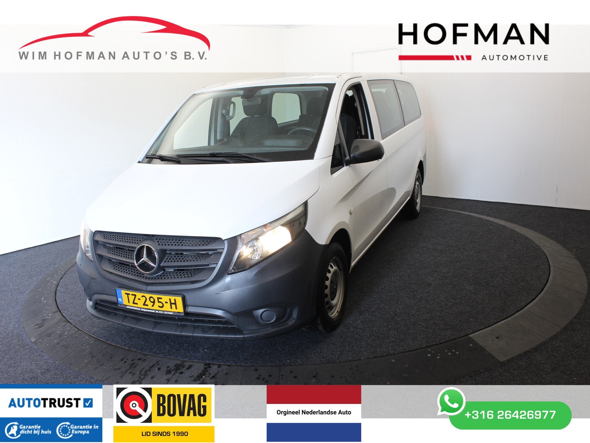 Mercedes-Benz Vito tourer APK t/m 05-2027 109 BlueTEC XL L3, Voorwielaandrijving, Stof, Gebruikt, Wit