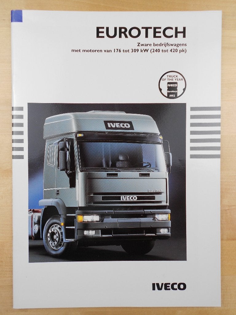 Iveco Eurotech Brochure 1993 – 440 400 325 240 190 180, Iveco, Ophalen of Verzenden, Zo goed als nieuw, Overige merken