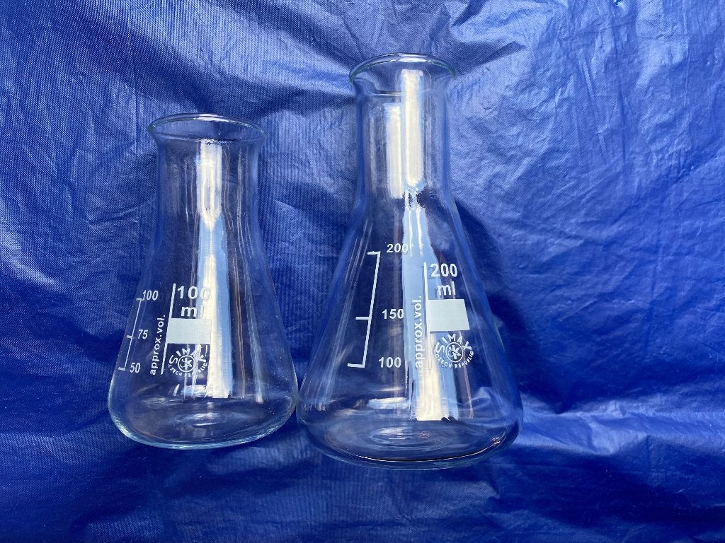 Erlenmeyerset 100ml-200ml(laboratorium)(nieuw), Ophalen of Verzenden, Nieuw, Overige typen
