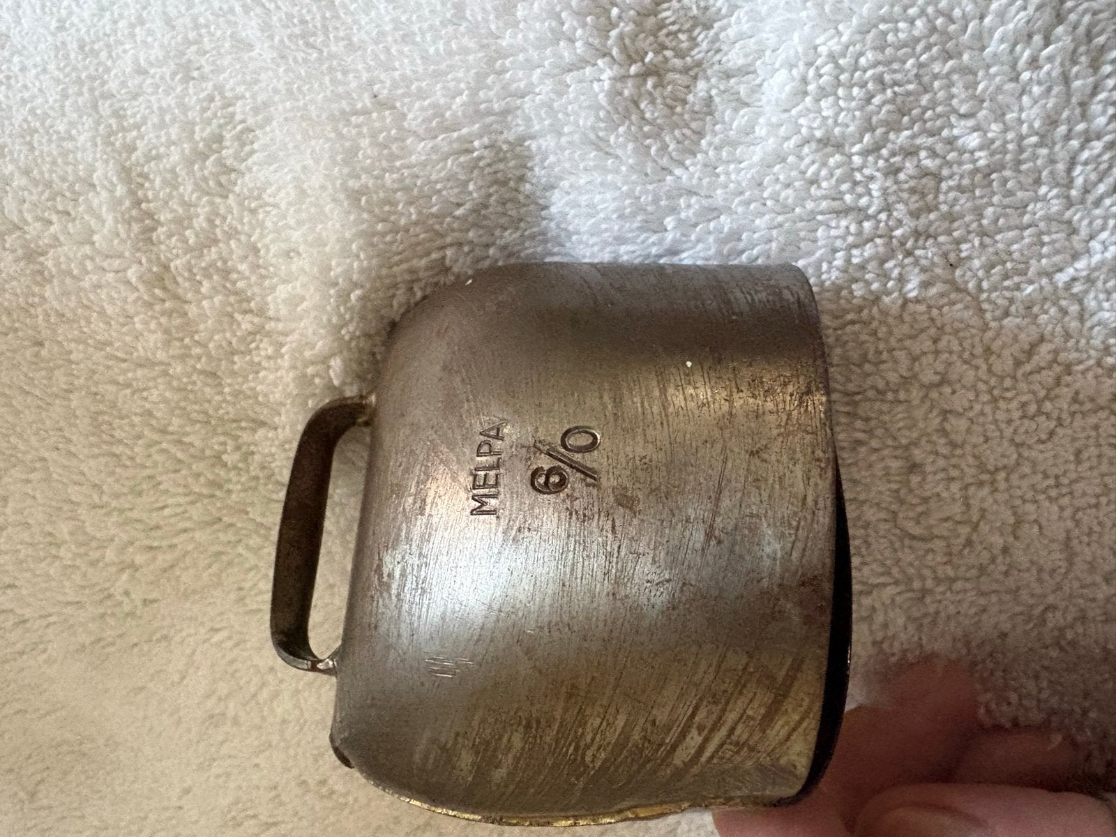 Vintage Melpa 6/0 Koeienbel - Rustiek Metaal, Ophalen of Verzenden