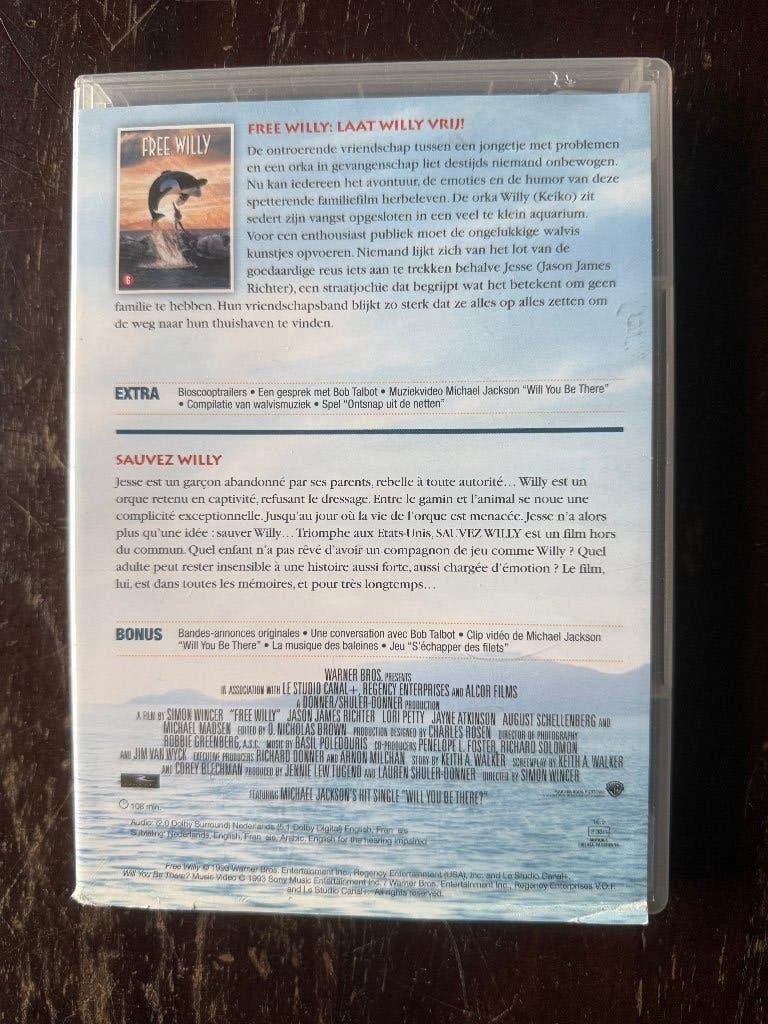 Free Willy De Complete Serie Film 1 t/m 4 ( 4 DVD Box ), Cd's en Dvd's, Bonusmateriaal, Nederlands, Ophalen of Verzenden, Zo goed als nieuw