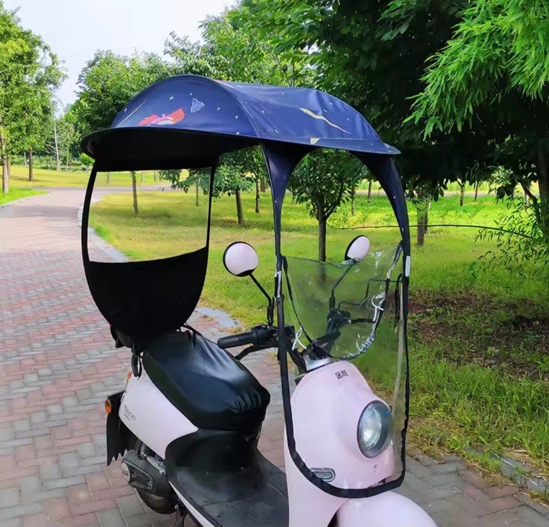 Universele Winddichte Waterdichte Zonnescherm voor E-scooter, Ophalen