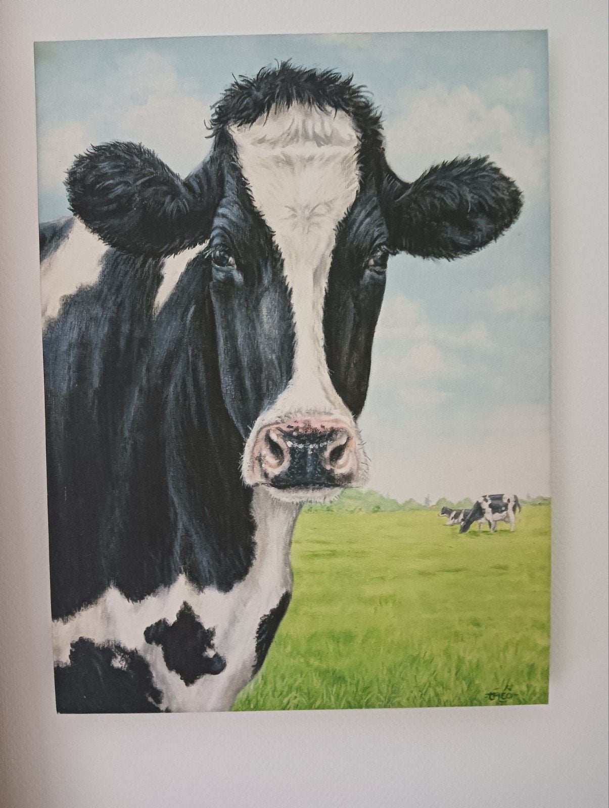 koeienschilderij, Ophalen