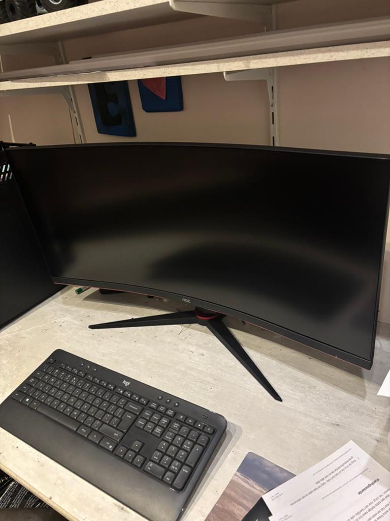 AOC CU34G2XP 34 inch monitor Curved, Computers en Software, Monitoren, Hoofdtelefoonaansluiting, VA, Zo goed als nieuw, 1 tot 2 ms