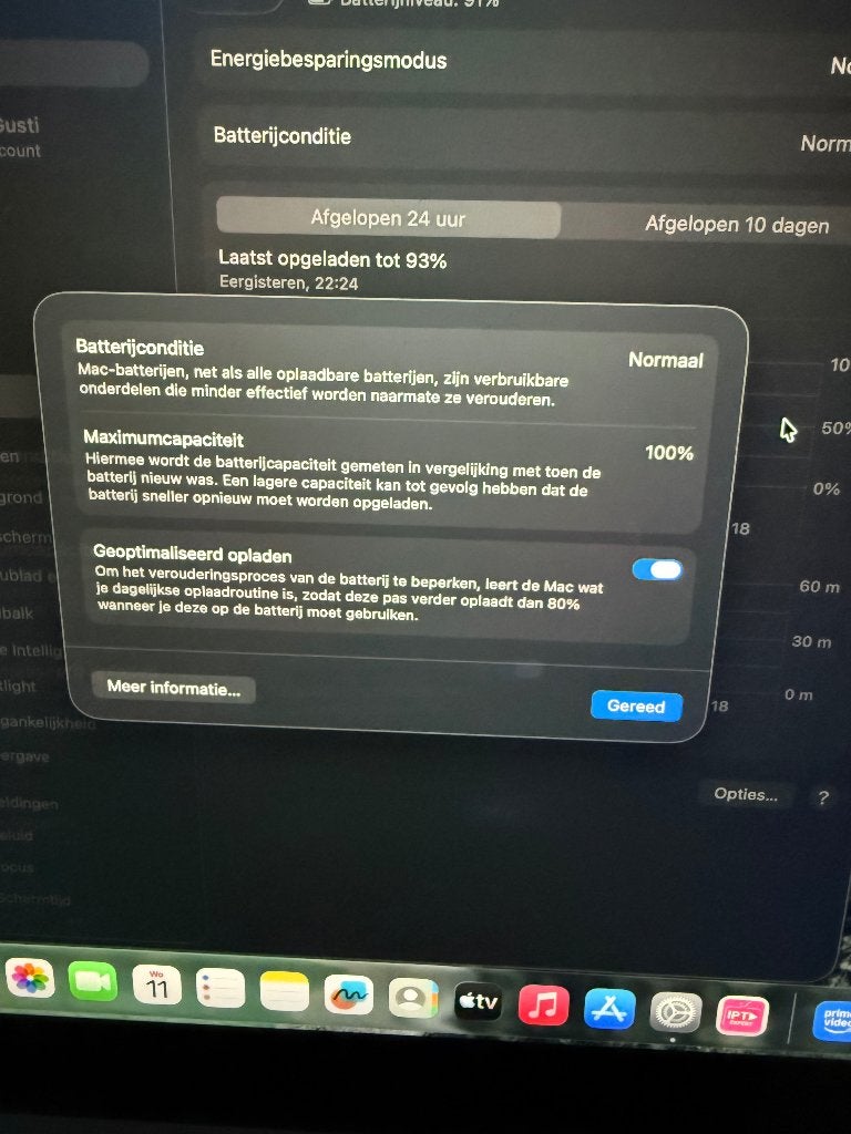 MacBook Air M3/ 100% batterij in topstaat, Computers en Software, Apple Macbooks, 256 GB, Qwerty, 8 GB, 13 inch