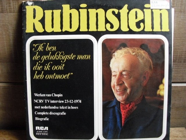 F. Chopin - Rubinstein - "Ik Ben De Gelukkigste Man.." dblLP, Inclusief binnenhoes, Ophalen of Verzenden, Romantiek, 12 inch