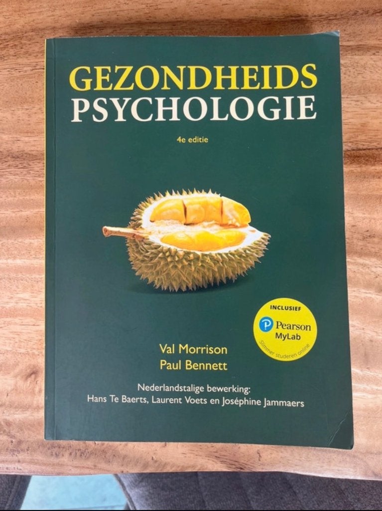 Gezondheidspsychologie Val Morrison Paul Bennett 4e editie, Boeken, Psychologie, Gelezen, Val Morrison en Paul Bennett, Ophalen of Verzenden