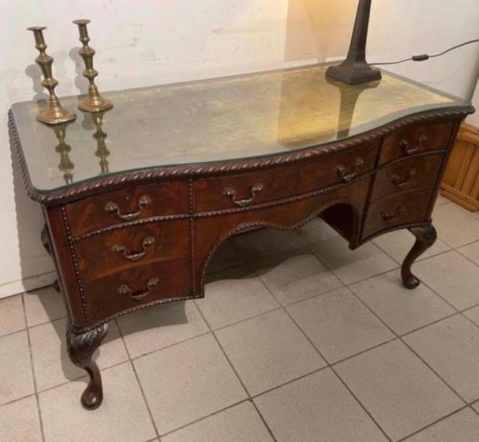 Antiek engels bureau wandtafel buro kast ongeveer 140x65x78, Antiek en Kunst, Antiek | Meubels | Tafels, Ophalen