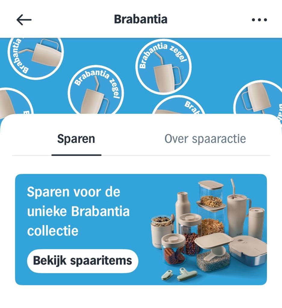 Gezocht: Brabantie spaarzegels, spaaractie Albert Heijn, Huis en Inrichting, Keuken | Keukenbenodigdheden, Overige typen, Ophalen