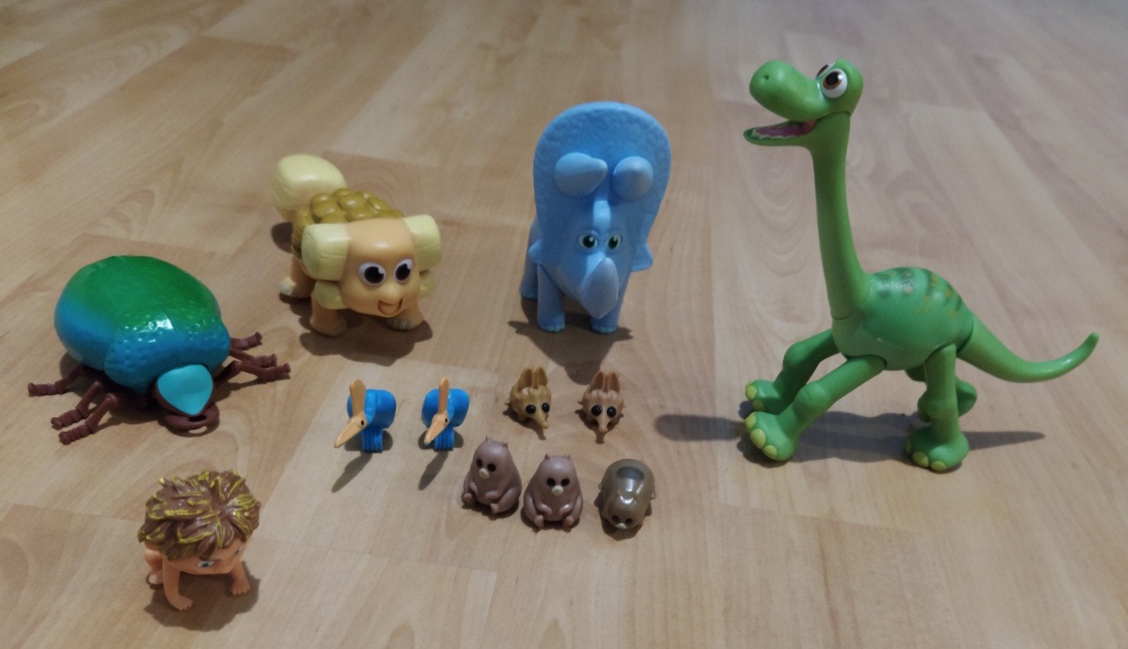 The Good Dinosaur figuren set, Ophalen of Verzenden, Zo goed als nieuw, Jongen of Meisje