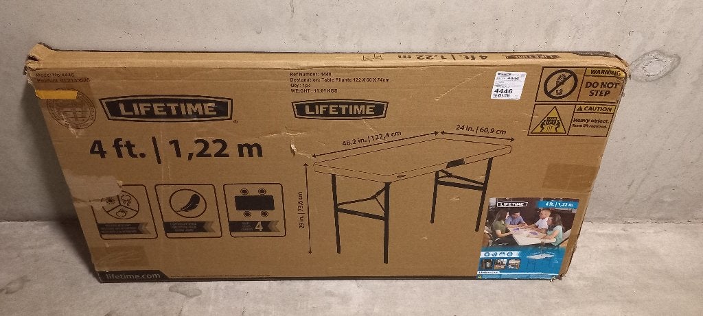 Lifetime inklapbare buffettafel, Ophalen, Gebruikt