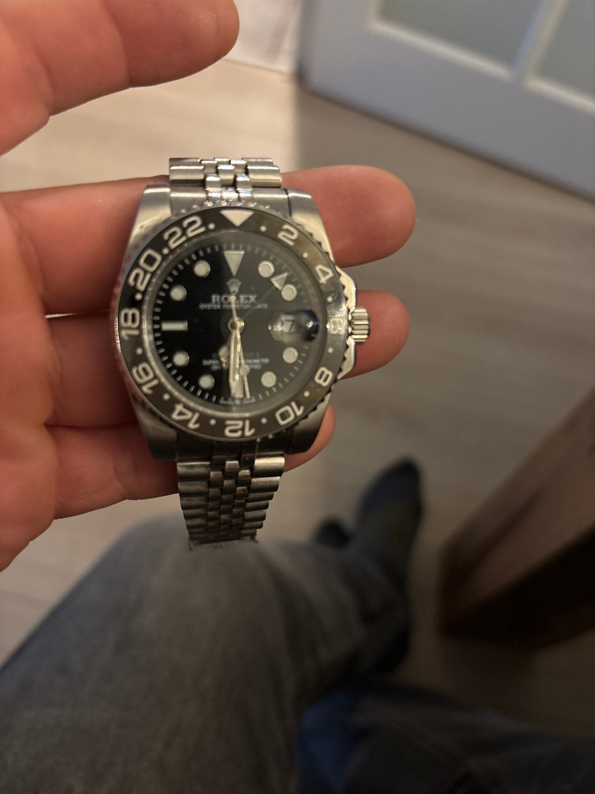 Bruce Wayne Rolex Kloon - Stijlvol Polshorloge, Sieraden, Tassen en Uiterlijk, Overige merken, Staal, Polshorloge, Ophalen of Verzenden