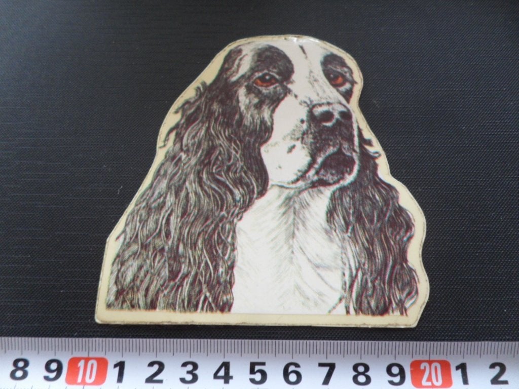 sticker strip hond spaniel, Ophalen, Zo goed als nieuw