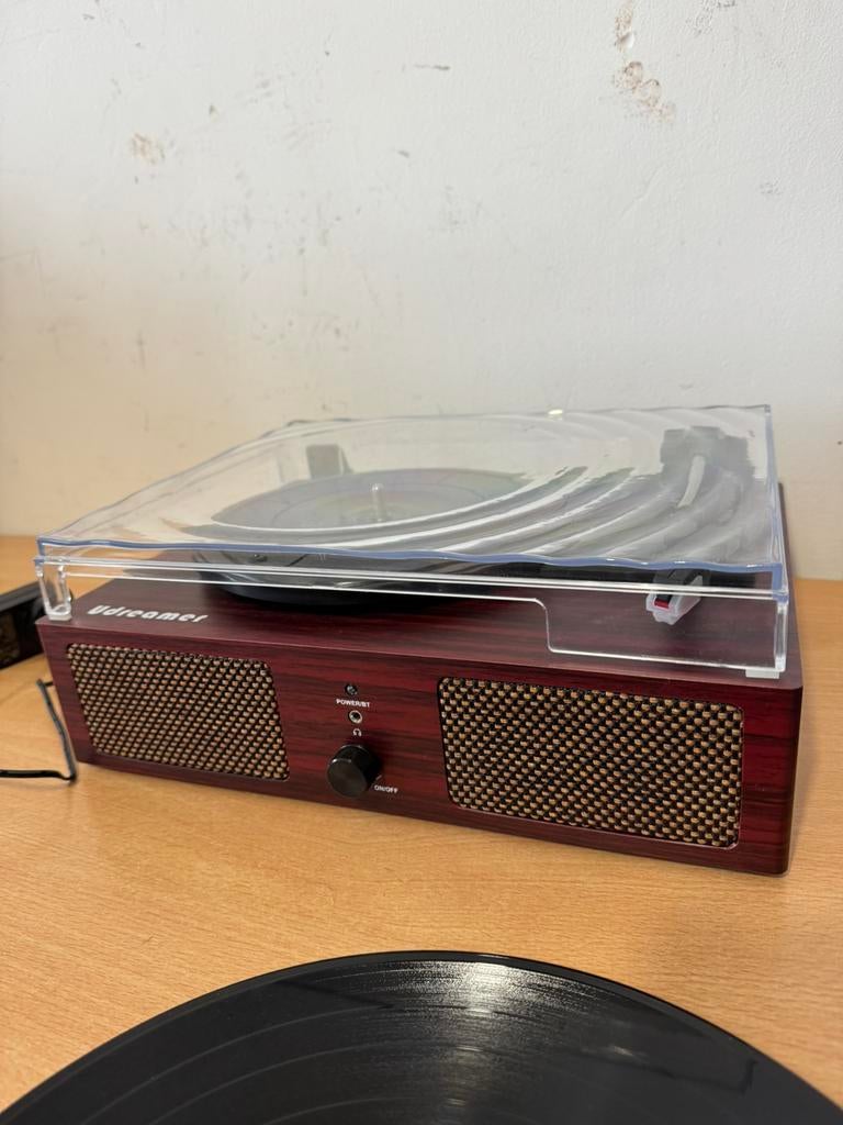Platenspeler Udreamer met Speakers / Bluetooth / USB / AUX, Ophalen of Verzenden, Zo goed als nieuw, Overige merken