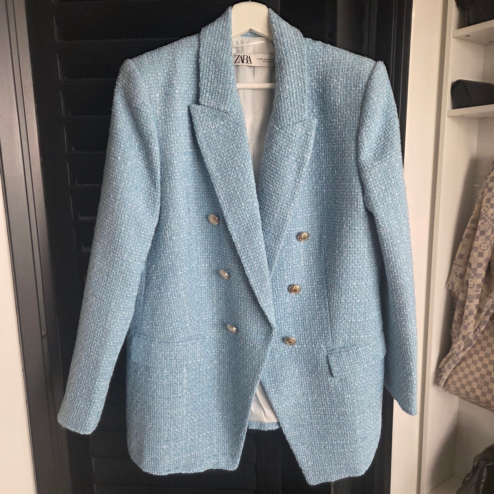Zara Blazer licht blauw xxl, Kleding | Heren, Zara, Blauw, Nieuw, Overige maten
