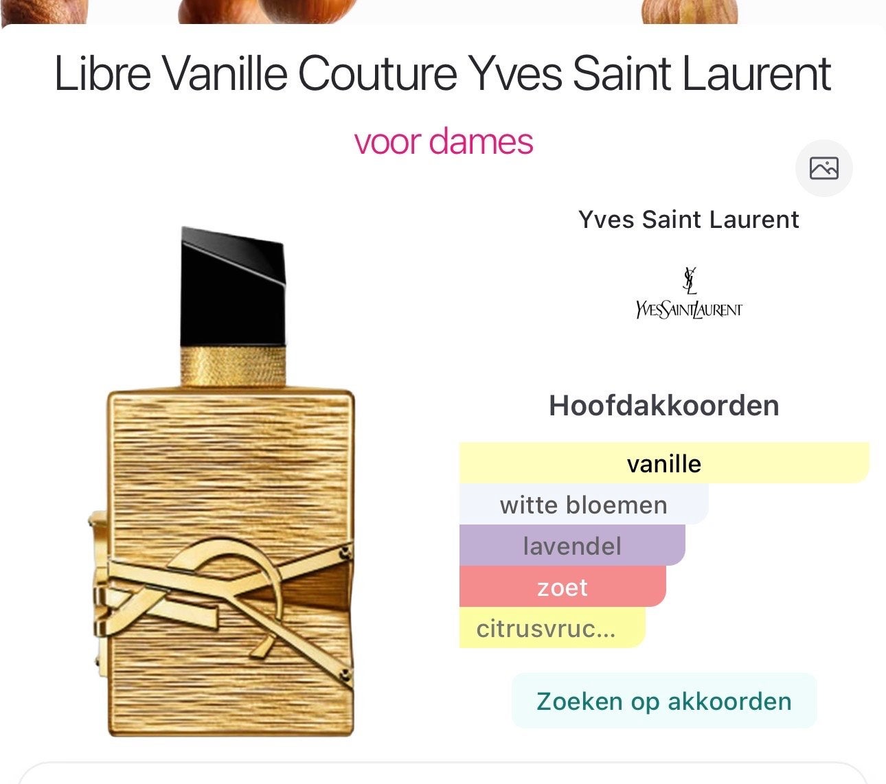 Nieuw Yves Saint Laurent Libre Vanille Couture 50ml, Ophalen of Verzenden, Nieuw