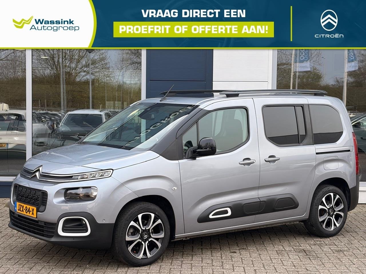 Citroën Berlingo 1.2 Shine 130pk Automaat | Navigatie | Cru, Auto's, Citroën, Stof, Gebruikt, 1199 cc, 14 km/l