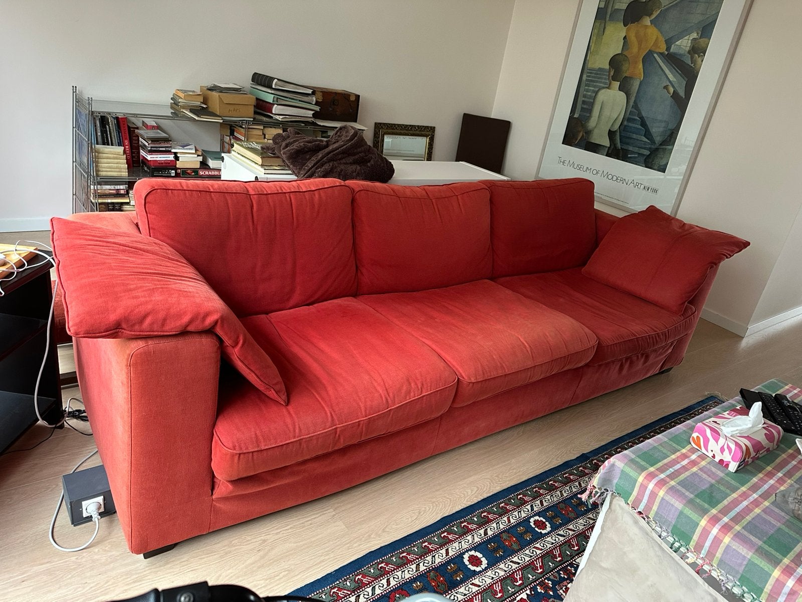 GRATIS Linteloo 4-zits bank - 260 cm breed, Huis en Inrichting, Ophalen, 250 tot 300 cm, 75 tot 100 cm, Zo goed als nieuw