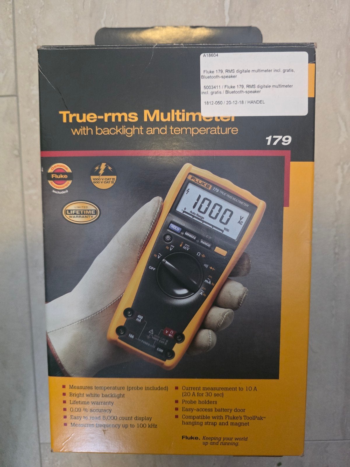Fluke 179 True-RMS Multimeter met temperatuurfunctie, Ophalen of Verzenden