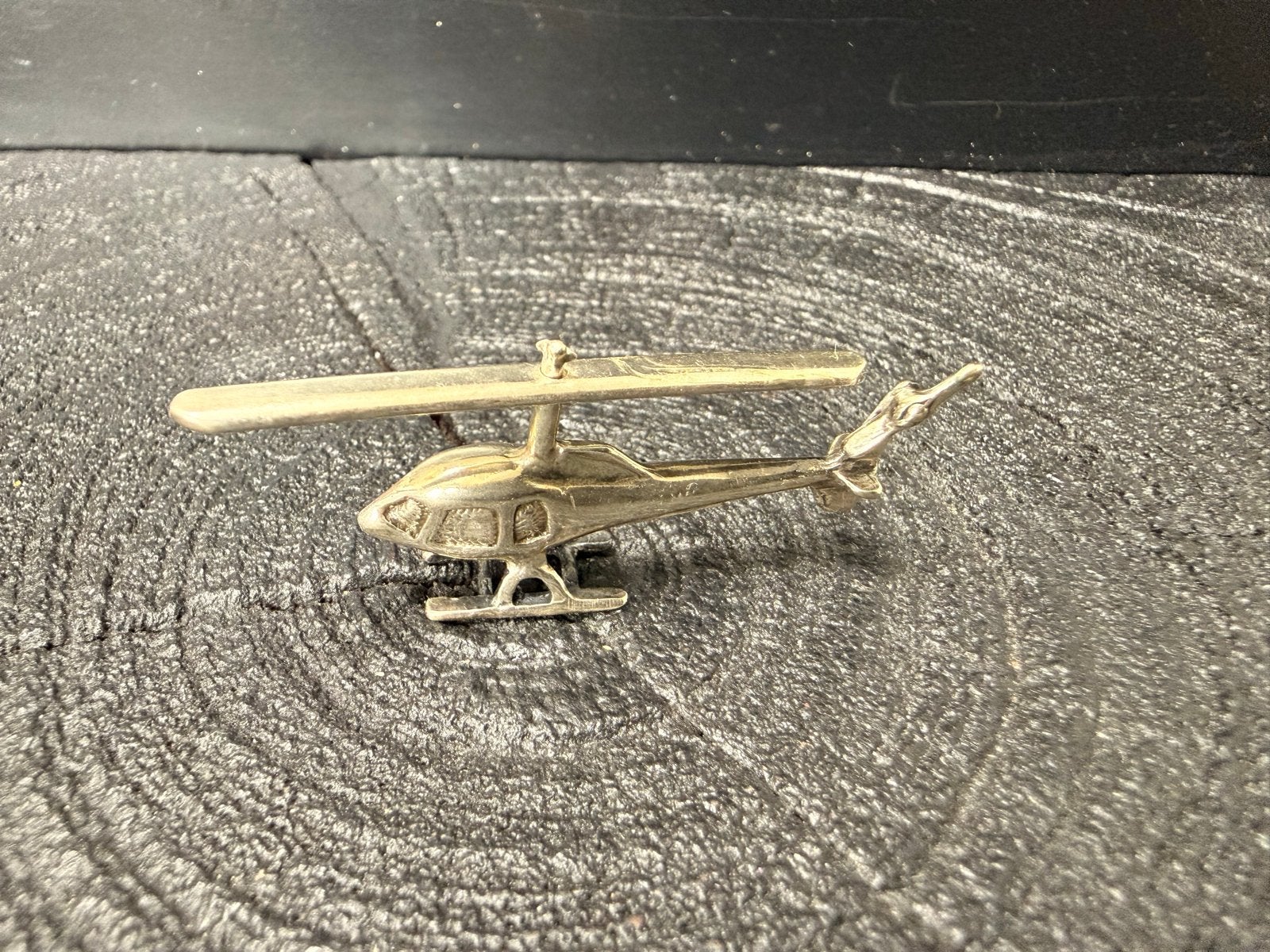 Zilveren Miniatuur Helikopter - 800 Zilver - Uniek Verzamela, Antiek en Kunst, Verzenden, Zilver