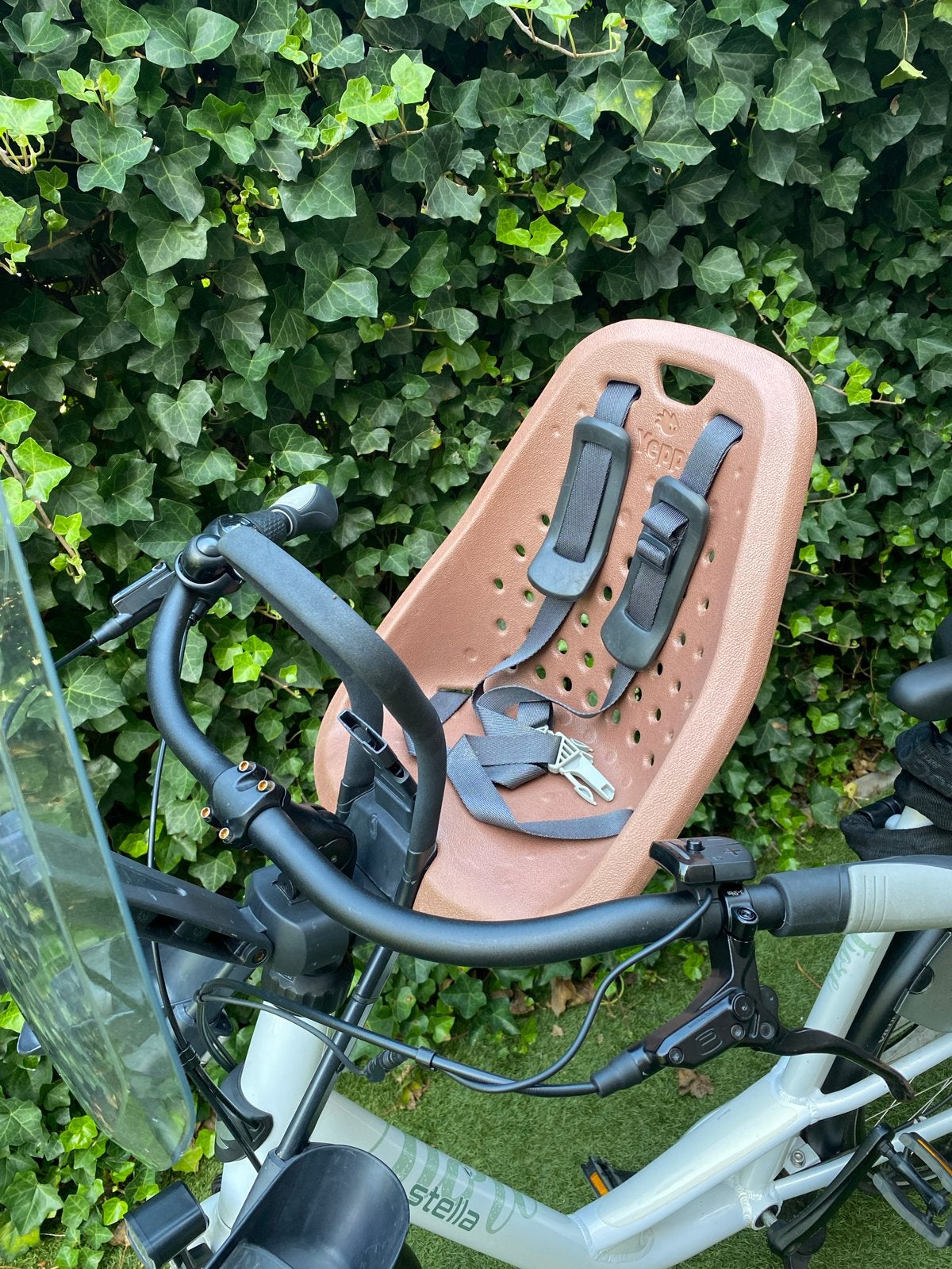 GMG Yepp 'Mini' Voorzitje met Windscherm en 2e adapter, Fietsen en Brommers, Ophalen, Zo goed als nieuw, 0 t/m 18 kg, Voorzitje