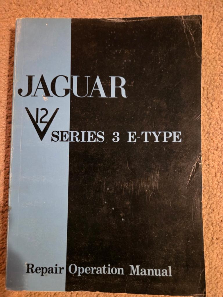 Jaguar E-Type S3 V12 Repair Operation Manual (beschadigd), Ophalen of Verzenden
