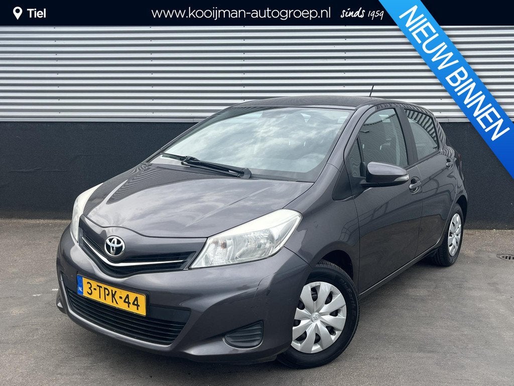 Toyota Yaris 1.0 VVT-i Now Airco, 5-deurs, 1e eign NL-auto,, Euro 5, Stof, Gebruikt, Origineel Nederlands