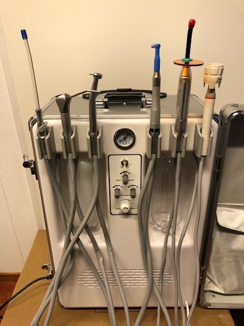 Draagbare dentale tandheelkundige unit incl. set handstukken, Niet ingevuld, Niet ingevuld, Nieuw, Ophalen of Verzenden
