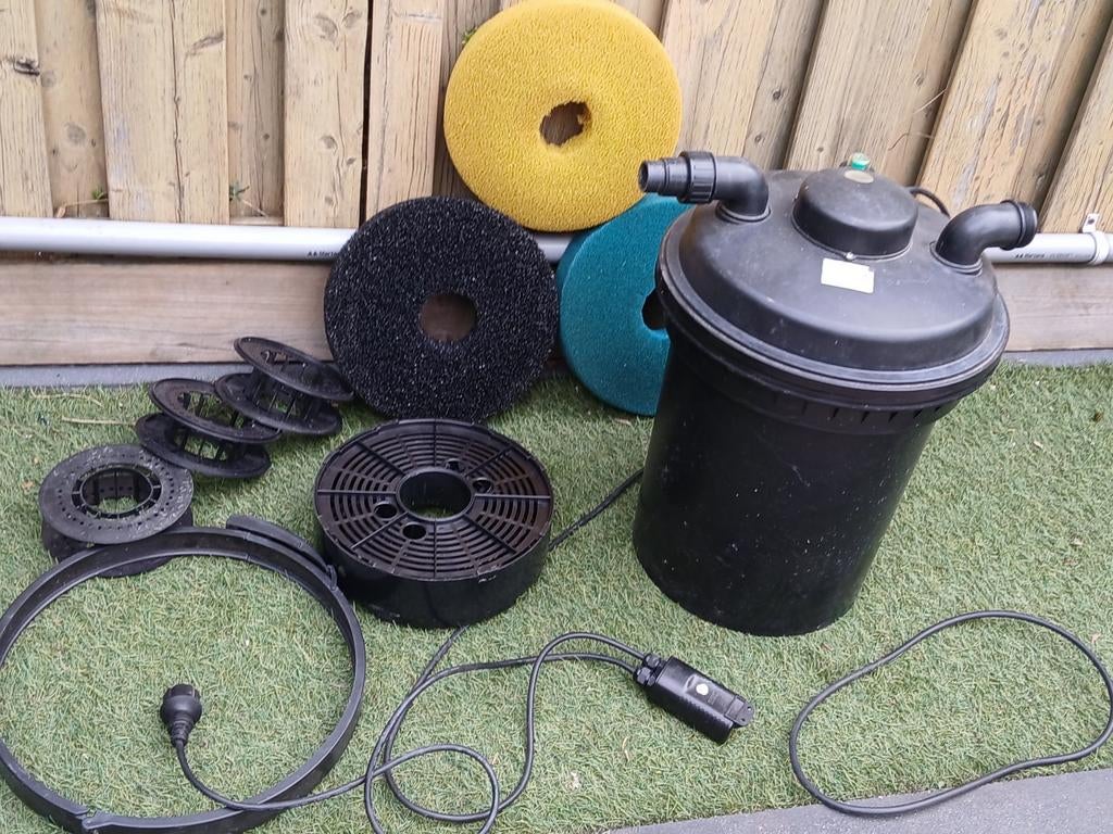 Drukfilter 10000Liter UV Lamp, Pakking Ring VIJVER AlsNieuw, Ophalen, Zo goed als nieuw, Vijverfilter