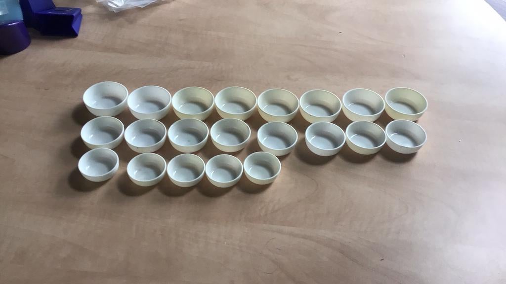 21 x verfbakje van talens - uit de jaren 80, Hobby en Vrije tijd, Schilderen, Ophalen of Verzenden, Nieuw, Overige typen