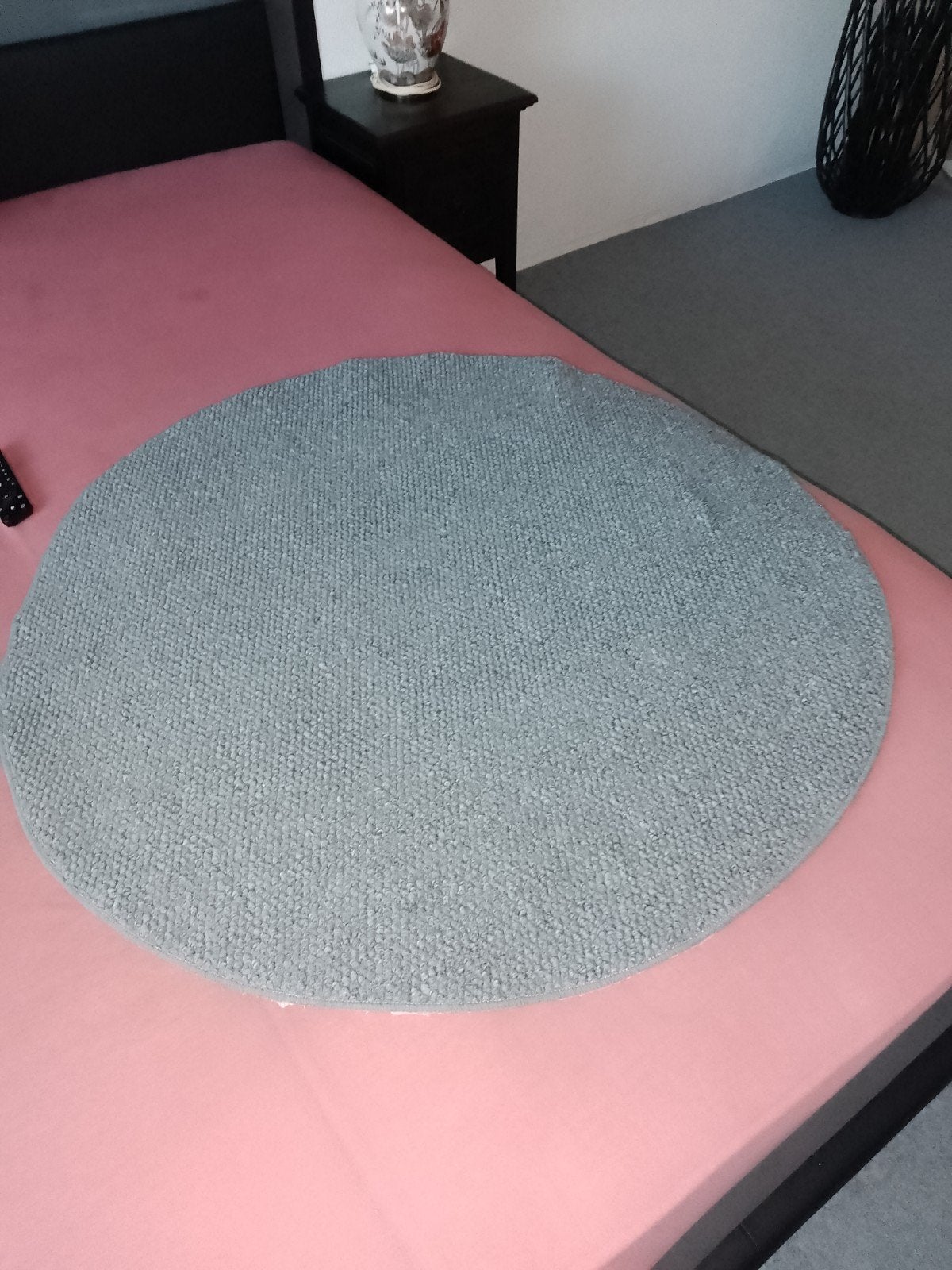 Vloerkleedje grijs gratis, Ophalen, Grijs, Rond
