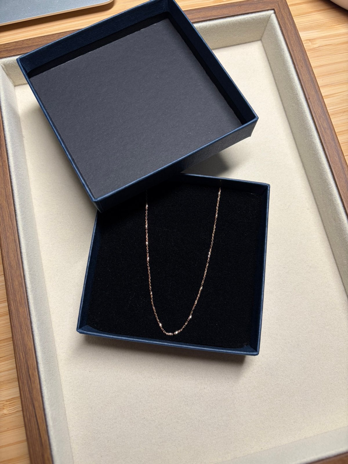 SOKOLOV 14K Rose Gold Chain, Sieraden, Tassen en Uiterlijk, Kettingen, Ophalen of Verzenden, Zo goed als nieuw, Goud