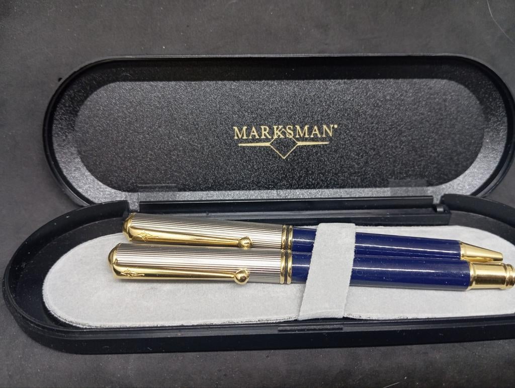 Marksman Pennenset - Onbekende werking, voor verzamelaar, Overige merken, Pennenset, Gebruikt, Met doosje