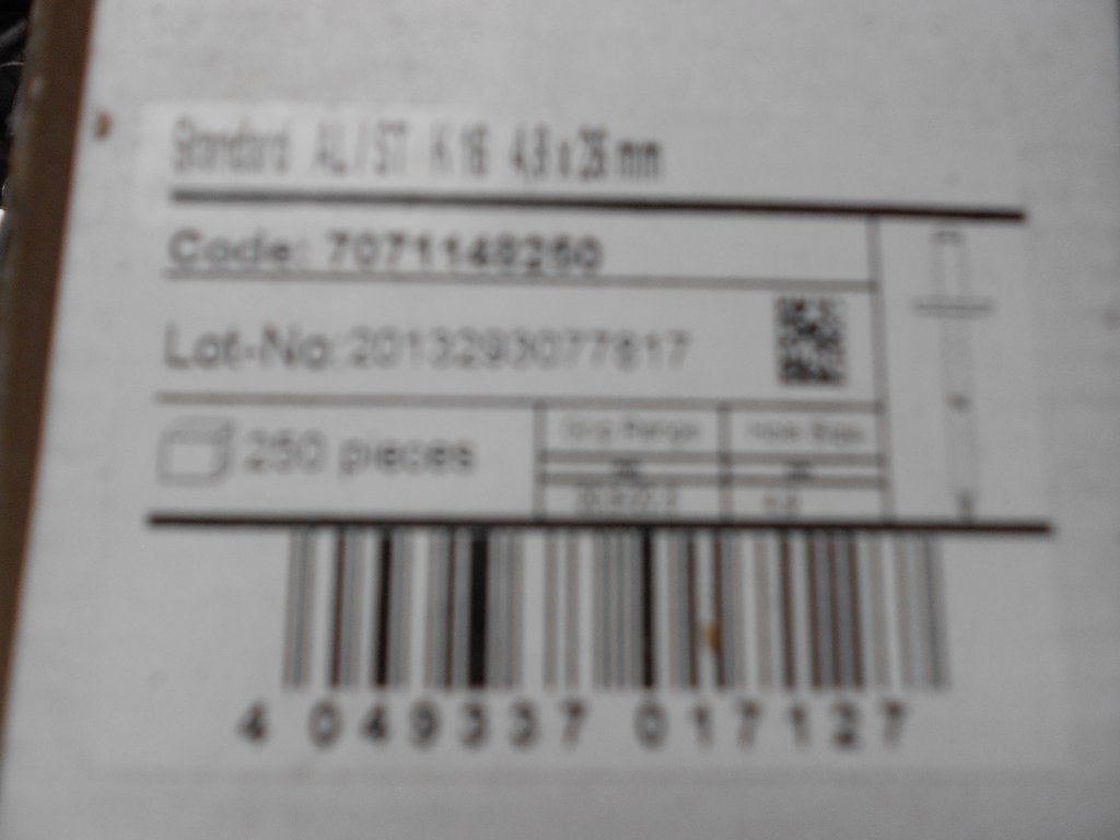 500 POPNAGELS MET GROTE KOP 4,8x25 x16, Ophalen of Verzenden, 250 mm of meer